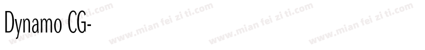 Dynamo CG字体转换